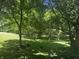 Lush backyard featuring mature trees, an expansive green lawn, and a vintage wire fence at 5533 Wilson Way, Jamestown, IN 46147