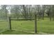 A sturdy, wire fence secures the property's expansive lawn, providing security and clear boundary delineation at 5533 Wilson Way, Jamestown, IN 46147