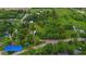 Aerial view of property lines surrounding a home with lush trees and green fields at 5533 Wilson Way, Jamestown, IN 46147