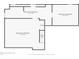 Basement floor plan view showing the square footage of unfinished spaces at 6440 Watercrest Way, Indianapolis, IN 46278