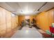 Unfinished basement with wall paneling and room for personalization at 6440 Watercrest Way, Indianapolis, IN 46278