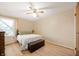 Spare bedroom with hardwood floors and natural light at 6440 Watercrest Way, Indianapolis, IN 46278
