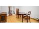 Cozy dining area with a wooden table and chairs, perfect for Gathering meals at 6440 Watercrest Way, Indianapolis, IN 46278