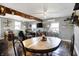 An inviting living room with rustic wooden beams and comfortable seating at 8657 S Nash Dr, Nineveh, IN 46164