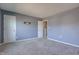 A neutral bedroom with light grey walls at 917 Claiborne Ln, Lebanon, IN 46052