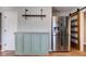 Kitchen area featuring stainless steel refrigerator and built-in storage at 917 Claiborne Ln, Lebanon, IN 46052