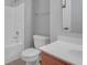 Clean bathroom featuring a shower-tub combo and updated fixtures at 9730 Prairie Smoke Dr, Noblesville, IN 46060