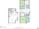 Detailed home floorplan with dimensions of each room, including bedrooms, bathrooms, and living spaces at 1004 Astor Ln, Carmel, IN 46032