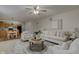 Open-concept living space featuring a spacious living room open to the kitchen at 10046 Gate Dr, Indianapolis, IN 46239
