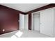 Bedroom boasts a spacious closet and is freshly painted at 10725 Chenille Ct, Indianapolis, IN 46235