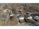 Aerial view of neighborhood homes with bare winter trees at 1323 S Ewing St, Indianapolis, IN 46203