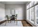 Home office featuring natural light, hardwood floors, and neutral color palette at 1805 Braeburn Dr, Carmel, IN 46032