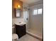 Functional bathroom featuring a modern sink and shower, designed for comfort and practicality at 1843 Bauer Rd, Indianapolis, IN 46218