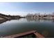 Panoramic view of the lake showcasing surrounding homes and a tranquil waterfront community at 1939 Crystal Bay E Dr, Plainfield, IN 46168