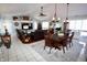 Open-concept living and dining areas with modern decor and ample natural light at 1939 Crystal Bay E Dr, Plainfield, IN 46168