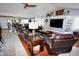 Open-concept living and dining areas with modern decor and ample natural light at 1939 Crystal Bay E Dr, Plainfield, IN 46168