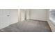 Spacious bedroom features soft carpet and closet for storage at 2020 Cross Willow Ln, Indianapolis, IN 46239