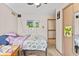 Bedroom with a ceiling fan, a TV, and neutral walls at 2165 Plantation Ln, Martinsville, IN 46151