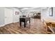 Finished basement featuring a rec room, a custom bar, and durable vinyl flooring at 2688 S Oscar Ct, Morgantown, IN 46160