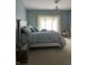 Charming bedroom with soft blue walls, white furniture, and a decorative giraffe creating a cozy atmosphere at 286 S Woodridge Dr, Pittsboro, IN 46167