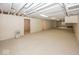 Unfinished basement featuring white walls and ceilings, carpet flooring, and utilities at 2888 Prairie Stream Way, Columbus, IN 47203
