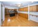 Open kitchen features an island, lots of cabinet space, and stainless steel appliances at 2888 Prairie Stream Way, Columbus, IN 47203