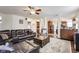 Open-concept living room showcasing seamless flow into the kitchen area at 3229 Autumn Ash Dr, Zionsville, IN 46077
