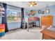 Playful bedroom featuring a unique bunk bed setup, a bright window, and ample storage at 504 Pelenor Dr, Franklin, IN 46131
