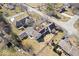 Aerial view of a neighborhood showcasing well-maintained homes, yards, and convenient street access at 5055 Willow Rd, Zionsville, IN 46077