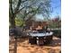 Inviting backyard deck featuring an outdoor dining area and seating with a privacy screen at 5055 Willow Rd, Zionsville, IN 46077