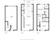 A detailed three-story floor plan showcasing the layout of rooms at 606 E 10Th St, Indianapolis, IN 46202