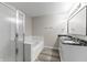 Beautifully designed bathroom featuring a separate tub, shower, and dual sink vanity at 6311 Feather Run Dr, Indianapolis, IN 46237