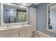 Bathroom featuring a double sink vanity at 6412 Lava Ct, Indianapolis, IN 46237