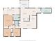 Detailed floor plan showcasing the layout of the home, including dimensions of rooms and features at 6412 Lava Ct, Indianapolis, IN 46237