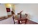 Basement dining area with access to the staircase at 6481 W Treeline Ln, McCordsville, IN 46055