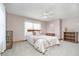 Comfortable bedroom featuring a ceiling fan, and plenty of space at 7260 N 225 W, Lebanon, IN 46052