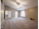 Large main bedroom with vaulted ceiling, ensuite bathroom and natural light at 7536 Shasta Dr, Indianapolis, IN 46217