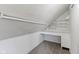 Functional attic with built-in desk and storage shelves, perfect for a home office or creative space at 766 N Bancroft St, Indianapolis, IN 46201