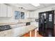 Functional kitchen equipped with updated appliances, ample counter space, and classic white cabinets at 8190 Jordan Ln, Indianapolis, IN 46240