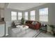Cozy living room featuring ample natural light, stylish decor, and views of the outdoors at 9034 Faulkner Dr, Indianapolis, IN 46239