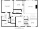 Second floor plan featuring four bedrooms, two bathrooms, closets, a laundry room and a hall at 1101 Knoll Ct, Greenwood, IN 46143
