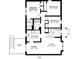 Floor plan of the main level: living, dining, kitchen, bedrooms, baths, deck at 11410 Dunshire Dr, Indianapolis, IN 46229