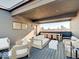 Outdoor patio with modern furniture and views of the city skyline at 1208 N Alabama St, Indianapolis, IN 46202
