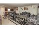 This elegant living room features unique furniture, artwork and lighting at 3219 E Maygrove Dr, Danville, IN 46122