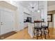 Well-lit kitchen with stainless steel appliances and dark countertops is perfect for cooking and entertaining at 355 E Ohio E St # 206, Indianapolis, IN 46204