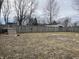 Fenced backyard space, ideal for pets and privacy at 4107 E 37Th St, Anderson, IN 46017