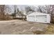 Two-car garage with white doors and ample parking space at 4644 Cornelius Ave, Indianapolis, IN 46208
