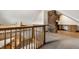 Spacious loft area leads to office with custom shelving and built-in desk at 4644 Cornelius Ave, Indianapolis, IN 46208