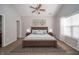 Spacious bedroom with a ceiling fan, and a large window at 556 Gibson Dr, Westfield, IN 46074