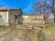 A private deck is attached to the back of the home at 6780 N Michigan Rd, Fairland, IN 46126